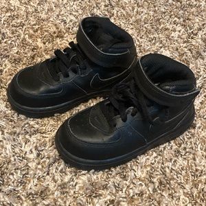 Toddler black air forces size 8